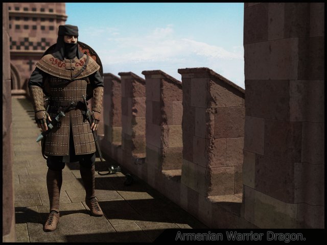 Armenian warrior Wishapner 800-1300 AD.