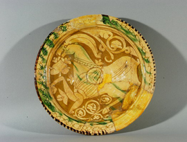 Glazed dish from Dvin 11th-12th c
