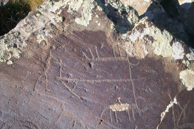 Petroglyphs of Ukhtasar mountains in Armenia