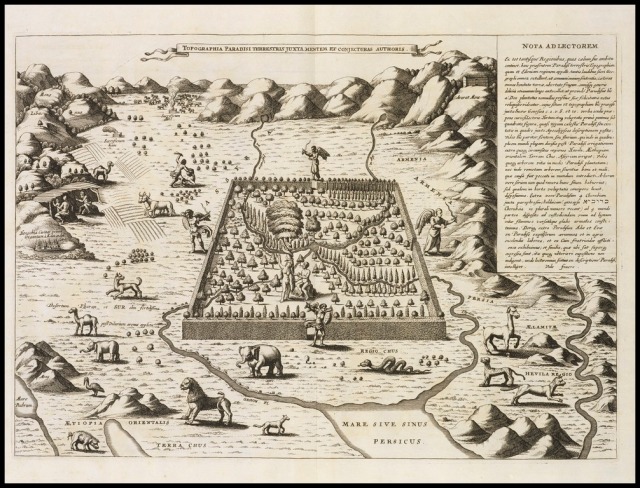 Topographia Paradisi terrestris juxta mentem et conjecturas authoris, Kircher, Athanasius 1675