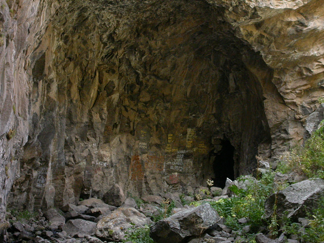 Ancient man-made cave made from rocks