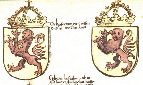 Coat of arms of Greater Armenia, from the Chronicles of the Council of Constance.