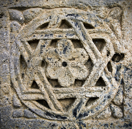 Decoration on Medieval Armenian cross-stone