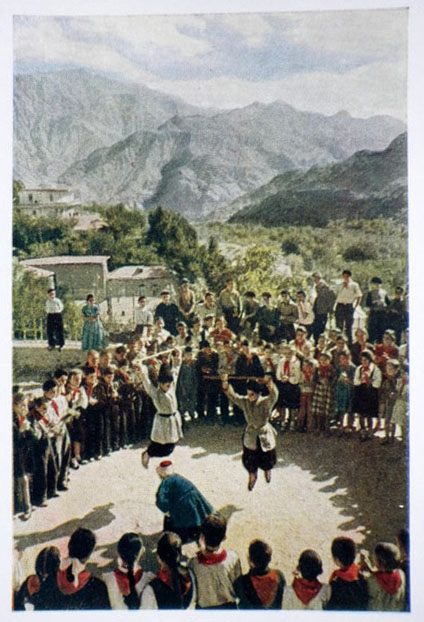school holiday - dance - pioneers - 1957 - Armenia USSR
